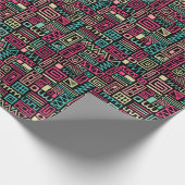 Papier Cadeau Motif Abstrait 110122 - Couleurs 01 (Coin)