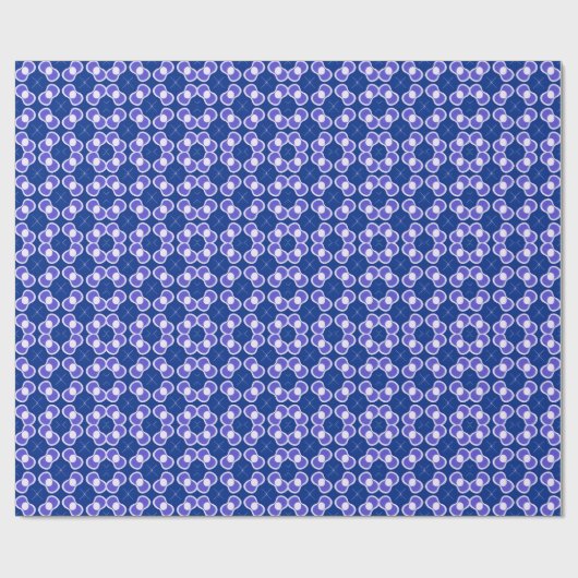 Papier Cadeau Motif Abstrait Bleu (Plat)