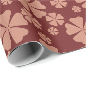 Papier Cadeau Motif Abstrait Brown à la boue (Coin rond)