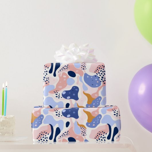 Papier Cadeau Motif Abstrait coloré (Cadeaux de fête)