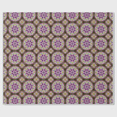 Papier Cadeau Motif Abstrait Dahlia (Plat)