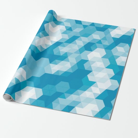Papier Cadeau Motif abstrait de formes géométriques fondabs (Déroulé)