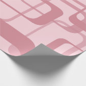 Papier Cadeau Motif Abstrait des années 70 de Pink Retro 60 (Coin)