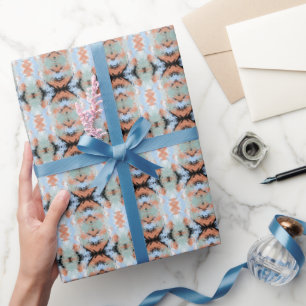 Papier Cadeau Motif Abstrait d'Extrémités Divisées et Pastels Do