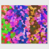 Papier Cadeau Motif Abstrait en mosaïque cristallisée (Plat)