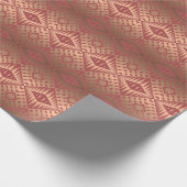 Papier Cadeau Motif abstrait géométrique ethnique (Coin)