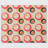 Papier Cadeau Motif Abstrait géométrique rétro #10 (Plat)