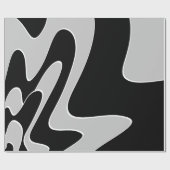 Papier Cadeau motif Abstrait - gris (Plat)