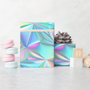 Papier Cadeau Motif Abstrait holographique