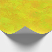 Papier Cadeau Motif Abstrait Jaune Orange Vert (Coin)