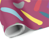 Papier Cadeau Motif Abstrait moderne (Coin rond)