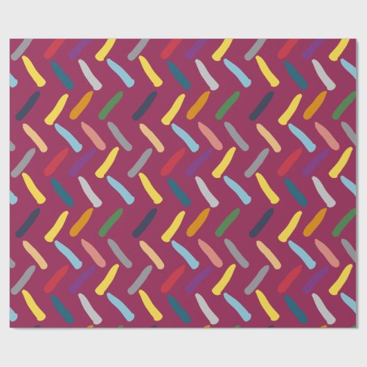 Papier Cadeau Motif Abstrait moderne (Plat)
