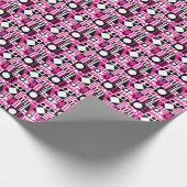 Papier Cadeau Motif abstrait moderne du milieu du siècle. (Coin)