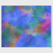 PAPIER CADEAU MOTIF ABSTRAIT MODERNE ET COLORÉ (Plat)