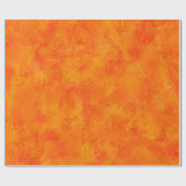 Papier Cadeau Motif Abstrait orange (Plat)