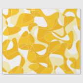 Papier Cadeau motif Abstrait - orange (Plat)