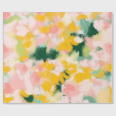 Papier Cadeau motif Abstrait peint brillant (Plat)