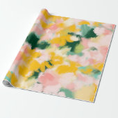 Papier Cadeau motif Abstrait peint brillant (Déroulé)