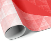 Papier Cadeau Motif abstrait rouge (Coin rond)