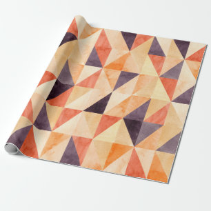Papier Cadeau Motif Abstrait sans soudure avec mosaïque triangu