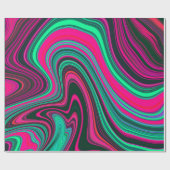 Papier Cadeau Motif Abstrait tendance Bright Neon Rose (Plat)