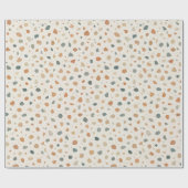 Papier Cadeau Motif Abstrait Terrazzo Speckle (Plat)