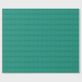 Papier Cadeau Motif Abstrait Trippy Retro Turquoise Chartreuse (Plat)