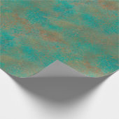 Papier Cadeau Motif Abstrait Turquoise de cuivre du sud-ouest (Coin)