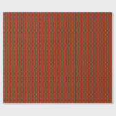 Papier Cadeau Motif Abstrait Vert Et Orange (Plat)