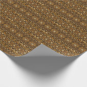 Papier Cadeau Motif africain de la peau de guépard (Coin)