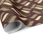 Papier Cadeau Motif africain en peau de guépard 2 (Coin rond)