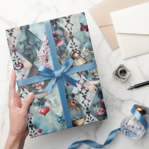 Papier Cadeau Motif Alice au Pays des Merveilles