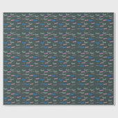 Papier Cadeau Motif Alligator (Plat)