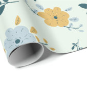 Papier Cadeau Motif Allover fantaisie sans fil (Coin rond)