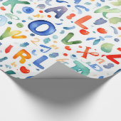 Papier Cadeau Motif alphabet (Coin)