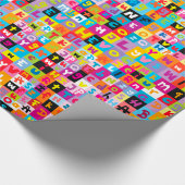 Papier Cadeau Motif Alphabet Jumble