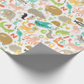 Papier Cadeau Motif Alphabet pour enfants (Coin)
