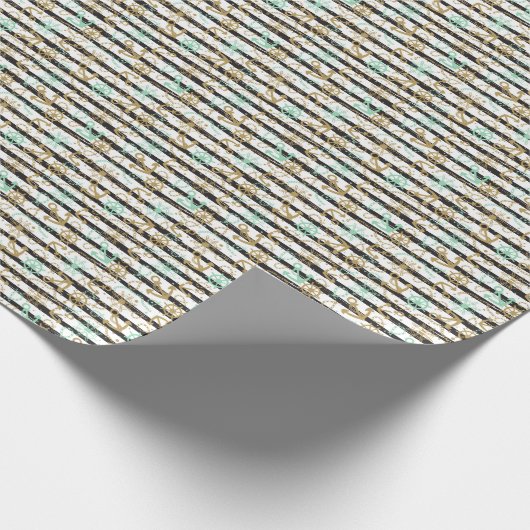 Papier Cadeau Motif Ancre maritime (Coin)