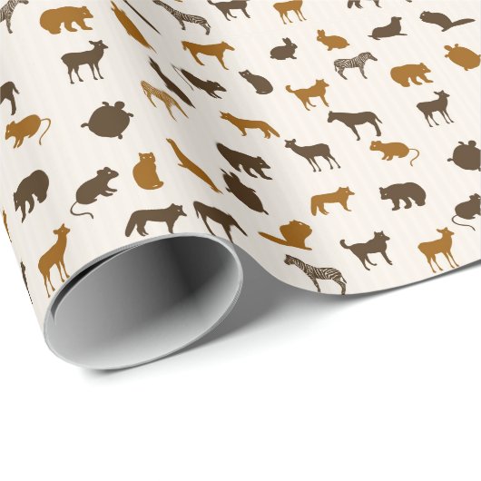 Papier Cadeau Motif animal 1 (Coin rond)