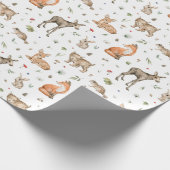 Papier Cadeau Motif animal de bois mou (Coin)