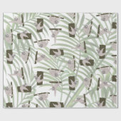 Papier Cadeau Motif animal mignon Sloth en forêt sauvage (Plat)