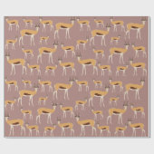 Papier Cadeau Motif animal sauvage d'Antelope (Plat)