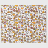 Papier Cadeau Motif apicole (Plat)