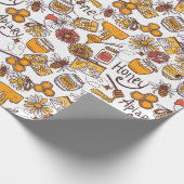 Papier Cadeau Motif apicole (Coin)