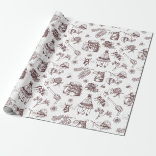 Papier Cadeau Motif apicole