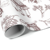 Papier Cadeau Motif apicole (Coin rond)