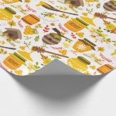 Papier Cadeau Motif apicole (Coin)