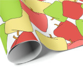 Papier Cadeau Motif Apple Jumble (Coin rond)