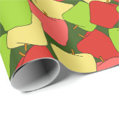 Papier Cadeau Motif Apple Jumble (Coin rond)
