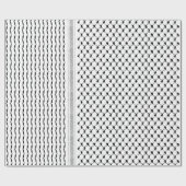 Papier Cadeau Motif arabe palestinien Kufiya Customisé (Plat)